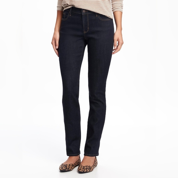 Old Navy Sweetheart Skinny Slim Dark Wash Stretch Jeans 14 - Picture 1 of 8